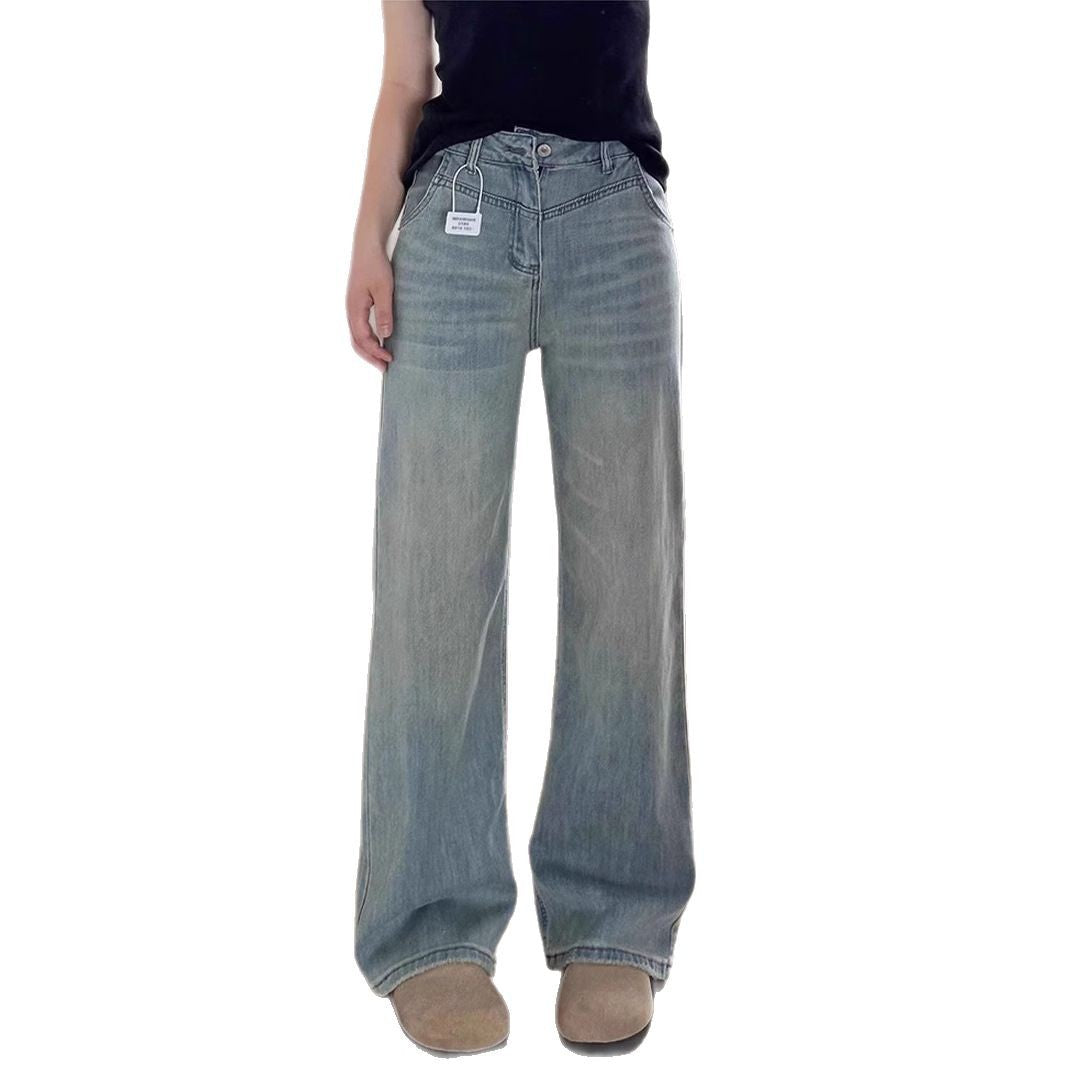 Vintage High Waist Slimming Wide-Legs
