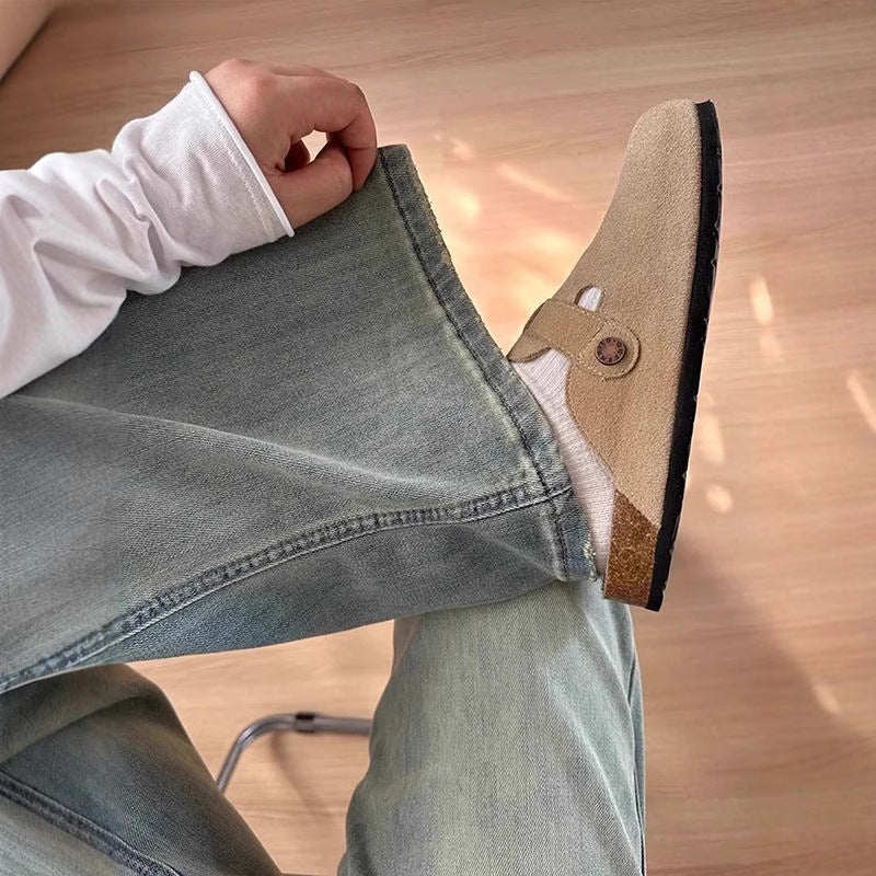 Vintage High Waist Slimming Wide-Legs