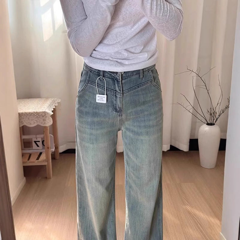 Vintage High Waist Slimming Wide-Legs