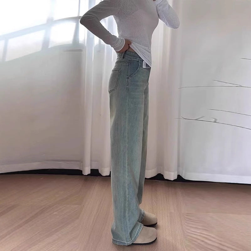 Vintage High Waist Slimming Wide-Legs