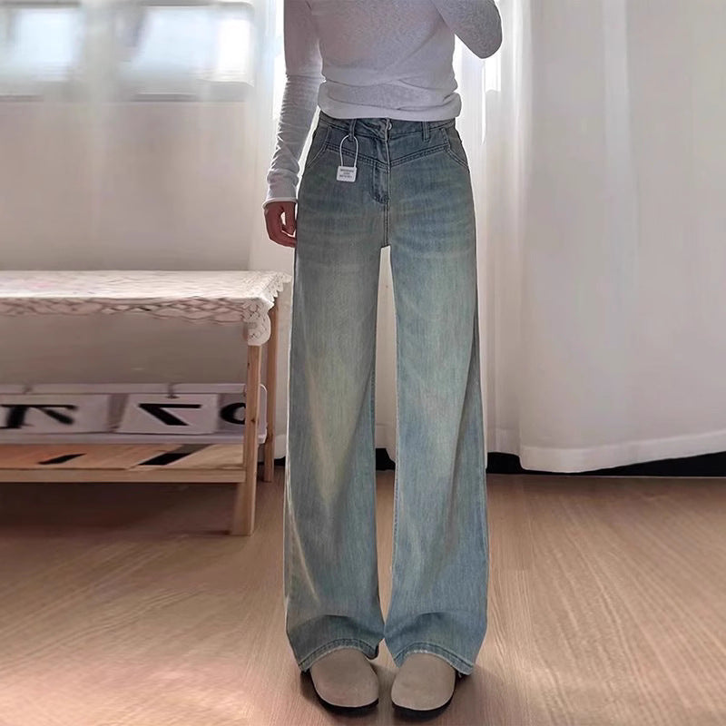 Vintage High Waist Slimming Wide-Legs